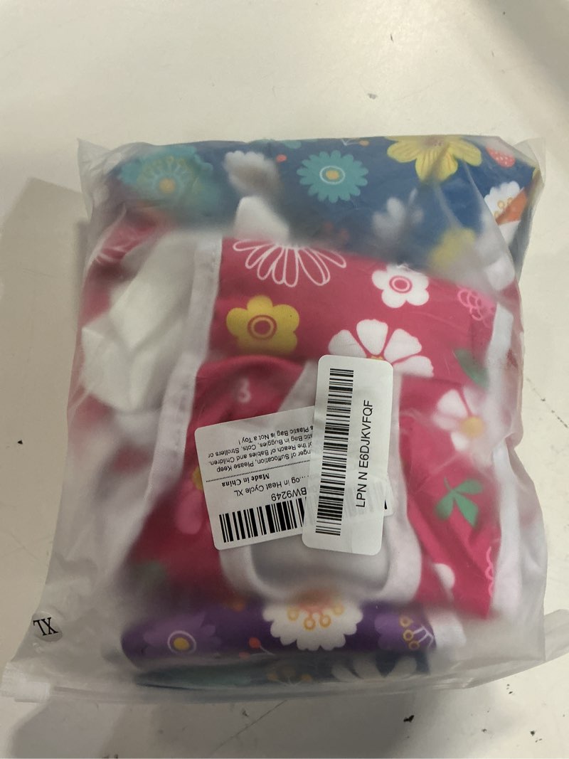 Condition photo showing Good Condition for jollywoods 3 pack washable female dog diaper onesie sanitary pantie with adjustable suspender, reusable fixed doggie diapers, super absorbent leakproof for small medium large dog in heat cycle xl floral x-large(15"-24" waist)