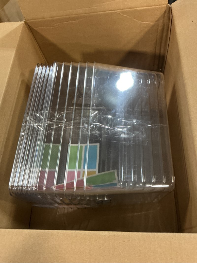 Condition photo showing As Is for Clear Stackable Storage Bins, Plastic Toy Organizers and Storage with Lids, Toy Bins for Kids Organizer, Storage Container for Organizing for Playroom, Toy Storage Organizer Holds Toys(6)