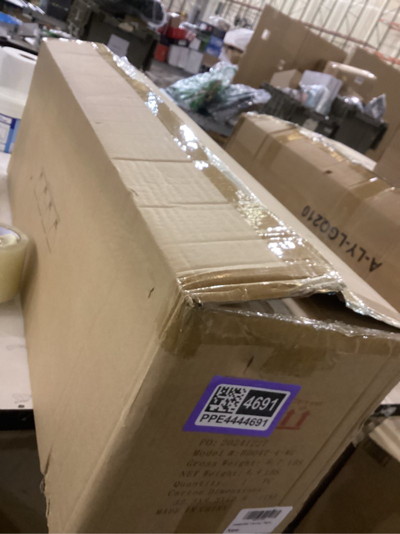 Condition photo showing New/Like New for Gold Bathroom Vanity Light, 4-Light Bathroom Light Fixtures Over Mirror, Milk White Bell Glass Shades, Bathroom Vanity Lights for Mirror, Bath, E26 Base