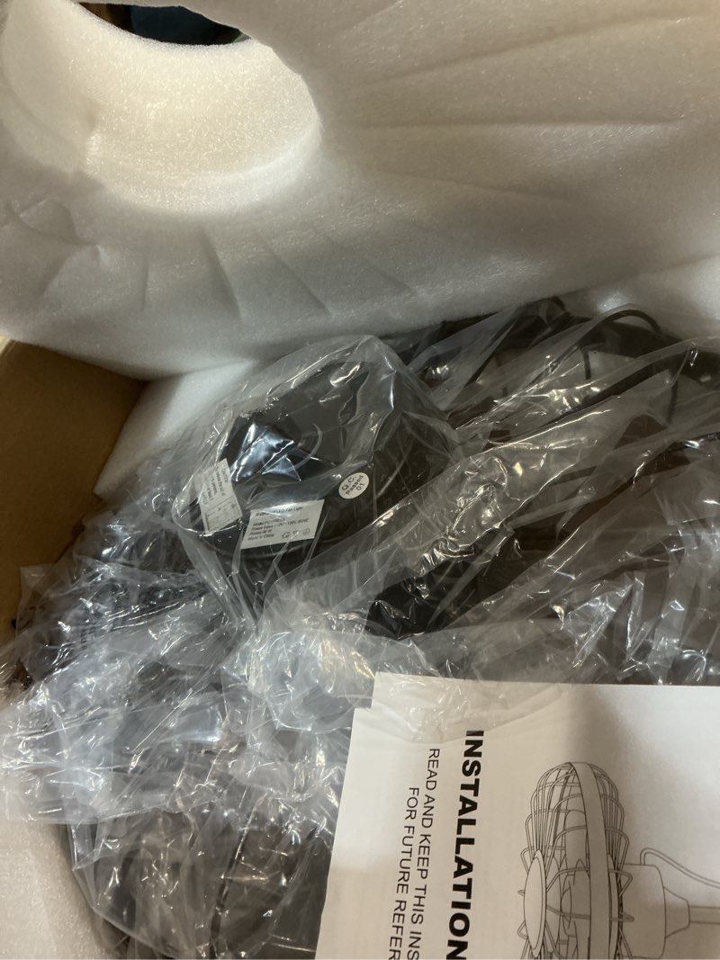 Condition photo showing item condition for Outdoor Ceiling Fans with Light for Patios, 18 Inch Ceiling Fan Smart APP & Remote Control, 6 Speeds, 3 Color Temperatures, Gazebo Lights Outdoor Ceiling Fans for Patio Waterproof,Porch 18 Inch Waterproof APP