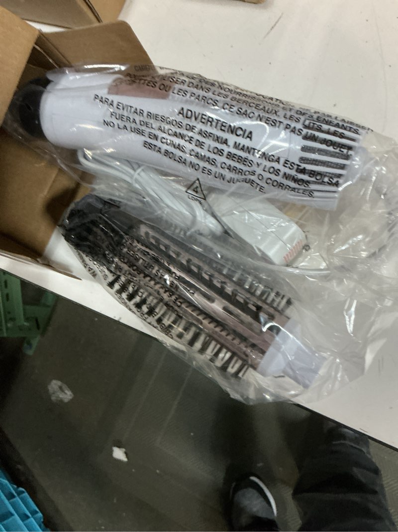 Condition photo showing Good Condition for conair double ceramic 2-in-1 hot air brush, 1000w hair dryer brush, interchangeable 1¼ and 1½ inch attachments for voluminous curls & straight styles, for fine & thick hair, white