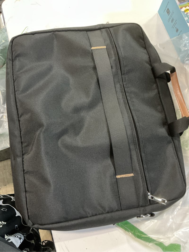 Condition photo showing Good Condition for 15.6-16 inch laptop messenger bag, waterproof computer shoulder bag with 4 zippered compartments, removable adjustable strap compatible with macbook, dell, hp, lenovo, black 16 inch black