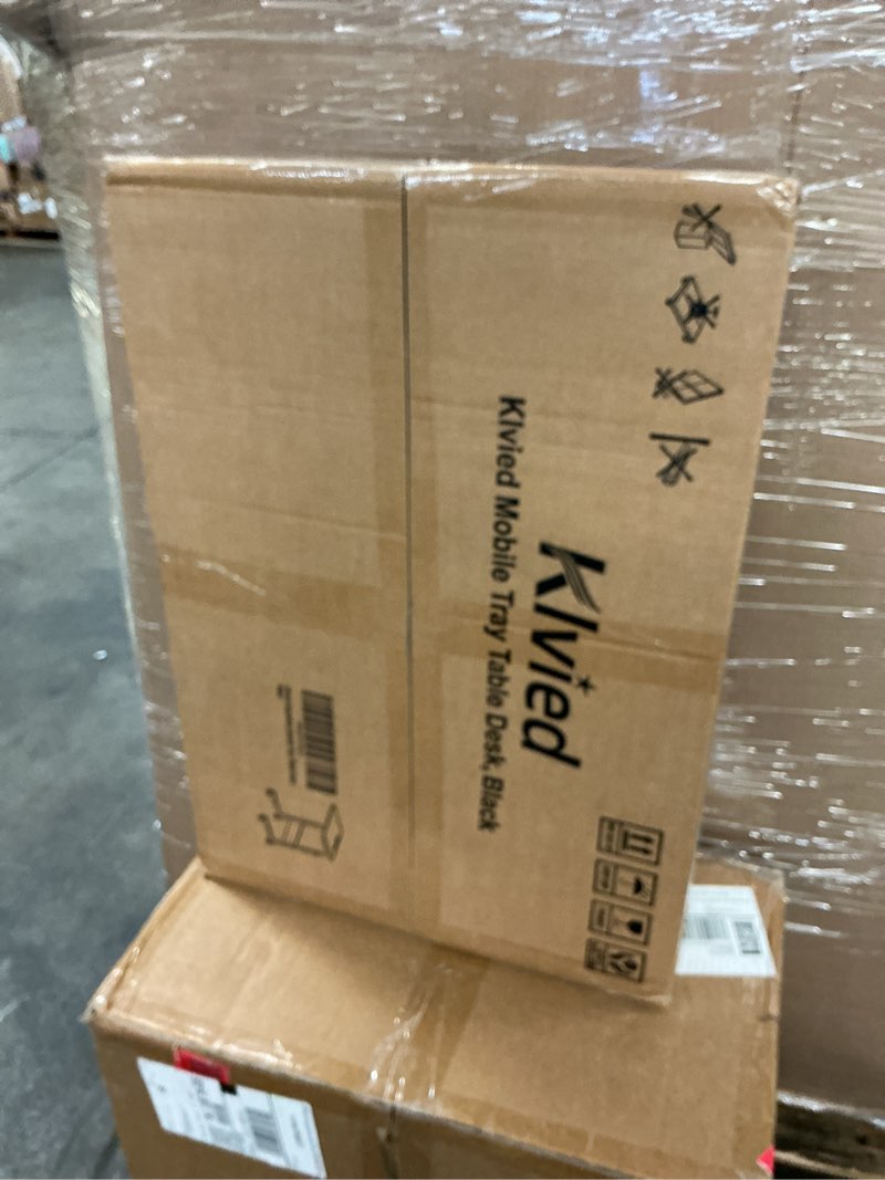 Condition photo showing New/Like New for Klvied Small Standing Desk Adjustable Height, Portable Treadmill Desk, Mobile Table Ideal for Laptops and Tablets, Black