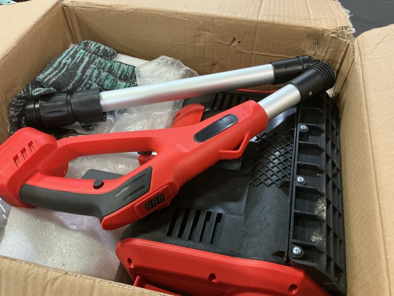 Condition photo showing Good Condition for cordless snow shovel, 21v | 12-inch | 4.5 ah cordless snow blower, foldable electric battery powered snow removal machine, 20ft throwing distance, plows 300lbs/min (2 battery & quick charger included)