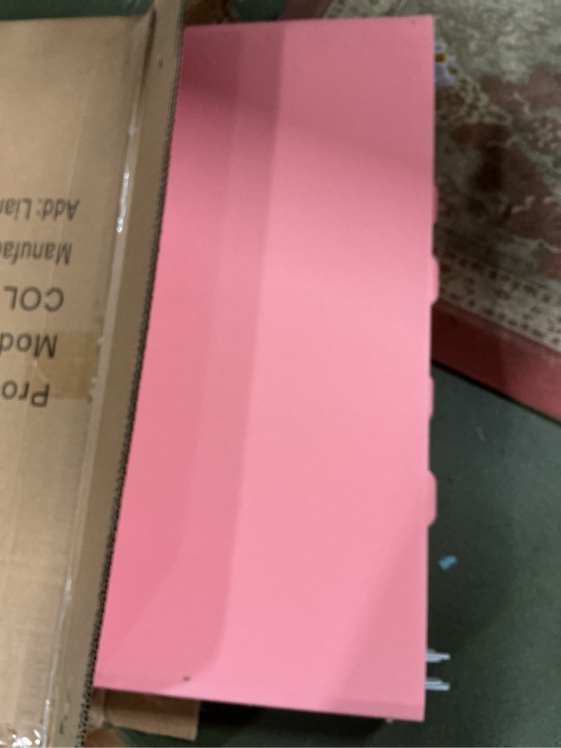 Condition photo showing Good Condition for Portable Plastic Folding Table 4ft/6ft/8ft Heavy Duty White Black Picnic Dining Table Fold-in-Half for Camp Party Kitchen Indoor Outdoor Pink 4FT