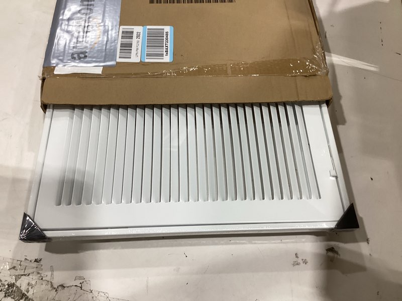 Condition photo showing Good Condition for return air grille,air return vent cover grill for ceiling and wall,steel hvac a/c vent cover grill fits duct opening 14"w x 14"h,holds 1" thick ac filter 14''w×14''h