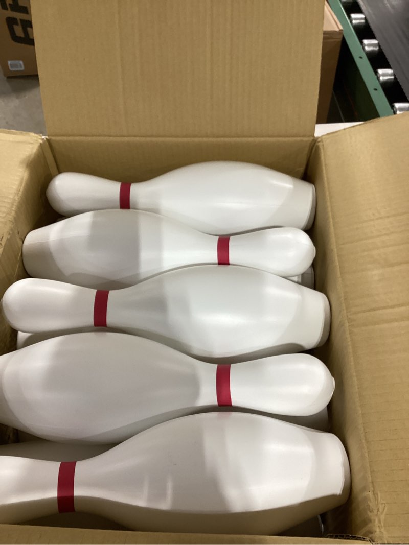 Condition photo showing As Is for Champion Sports Bowling Set with Plastic Pins - Ball Included