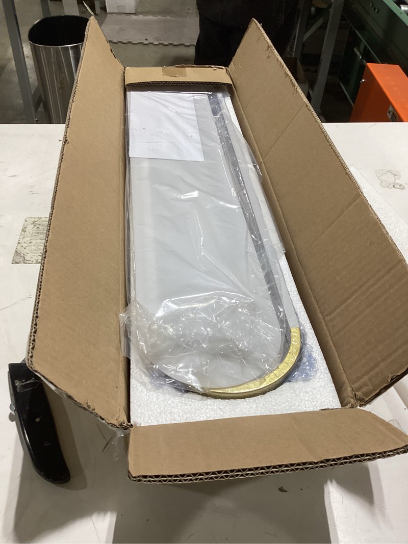 Condition photo showing Good Condition for Tioolo Dimmable LED Ceiling Light with Remote 42W Kitchen Lighting Fixtures Ceiling White and Gold Long Ceiling Light Fixture 27.5 Inch Flush Mount Ceiling Lights for Kitchen Dining Room Hallway White+Gold/42W