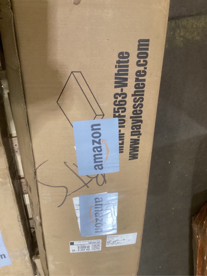 Condition photo showing As Is for FDW | 10 Inch Full Mattress | Medium Firm | Gel Memory Foam Mattress | White | Bed in a Box, CertiPUR-US Certified | Pressure Relief, Cooling Ventilated Foam | Washable Removable Cover White Full 10 IN