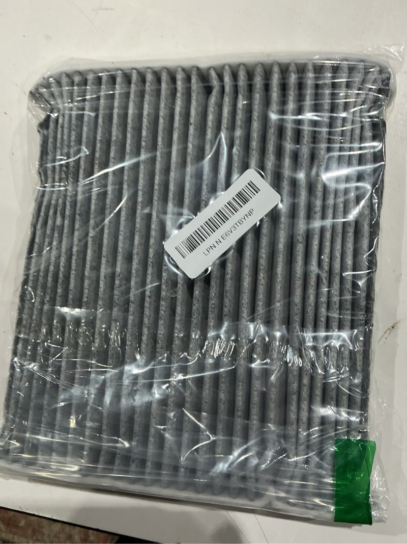 Condition photo showing As Is for car fresh breeze air filter replacement for car passenger, premium cabin air filter with activated carbon, auto compartment air filters fit for acura, civic, cr-v, odyssey, csx, replaces cf10134 cp134