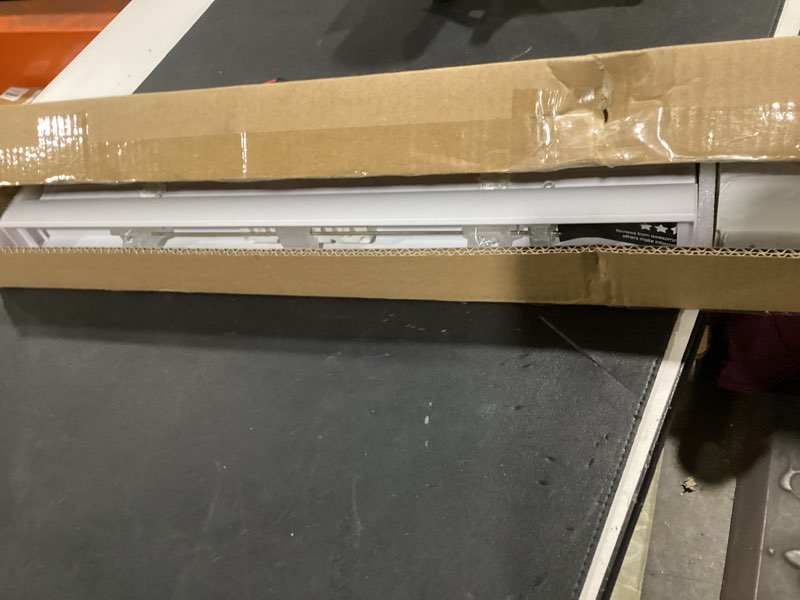 Condition photo showing New/Like New for chicology mini blinds for indoor windows – 22"w x 60"h, white horizontal vinyl blinds | cordless | easy to install | sleek low-profile fit for doors, offices, kitchens & apartments