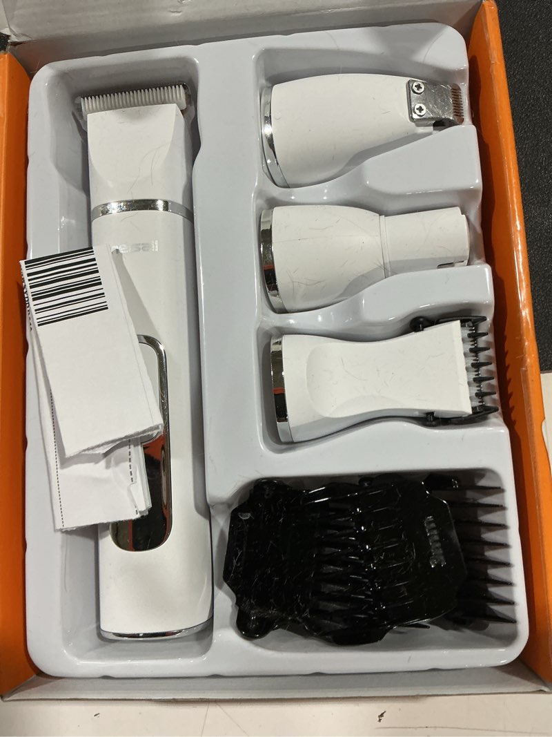 Condition photo showing Good Condition for oneisall 4 in 1 dog grooming kit with lcd display, dog hair trimmer for paw nail grinder, rechargeable cordless low noise ipx7 waterproof pet clippers (white)