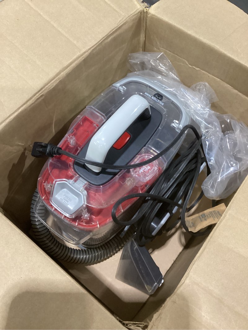 Condition photo showing Good Condition for as is hoover refurbished cleanslate portable carpet cleaners