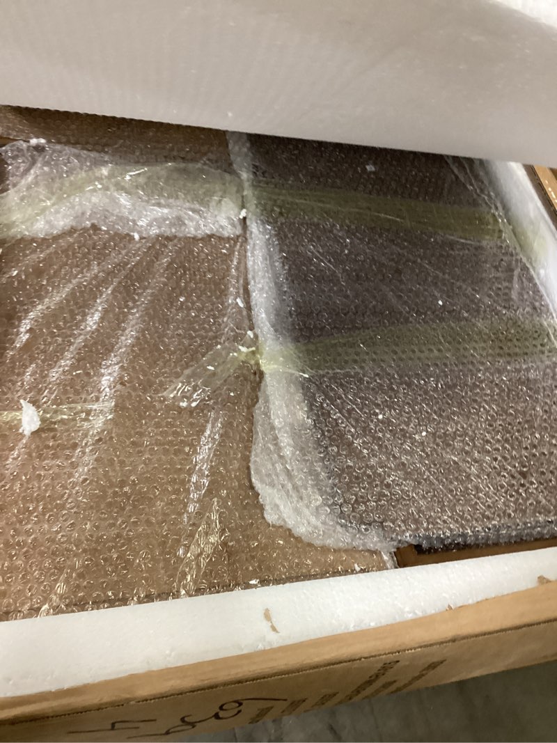 suniya modern 3-door storage cabinet with adjustable shelves, slatted doors, and walnut finish