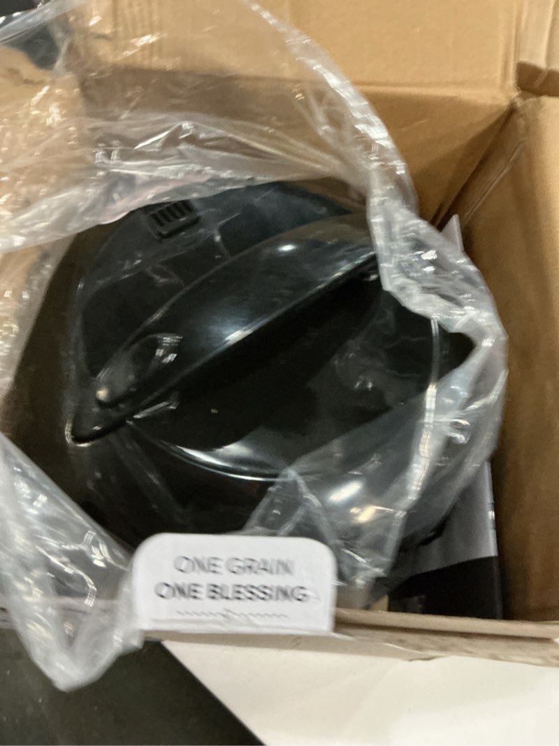 Condition photo showing As Is for AROMA Digital Rice Cooker, 4-Cup (Uncooked) / 8-Cup (Cooked), Steamer, Grain Cooker, Multicooker, 2 Qt, Stainless Steel Exterior, ARC-914SBD 4 Cup Uncooked / 8 Cup Cooked