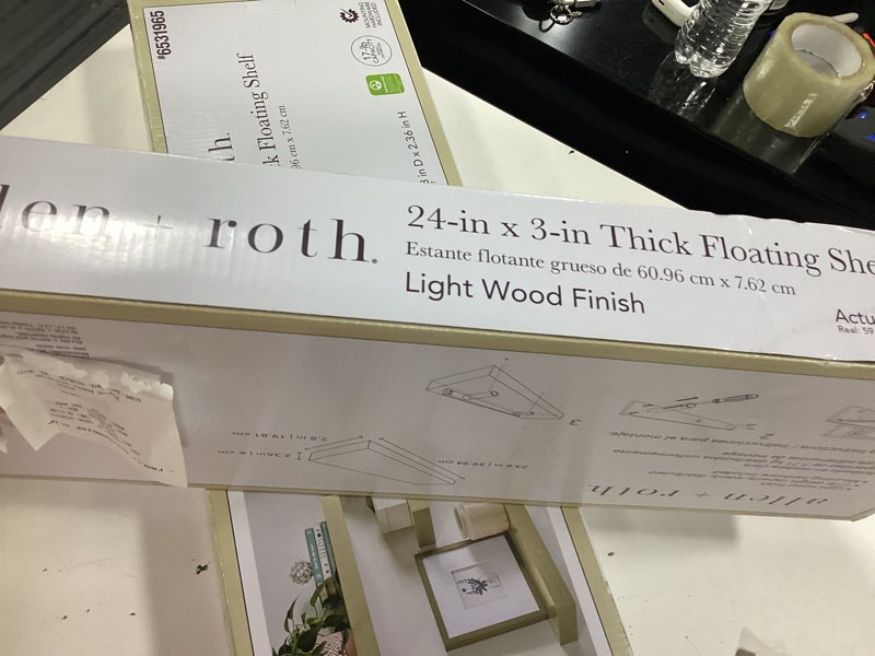 Allen+Roth floating shelves 24x3