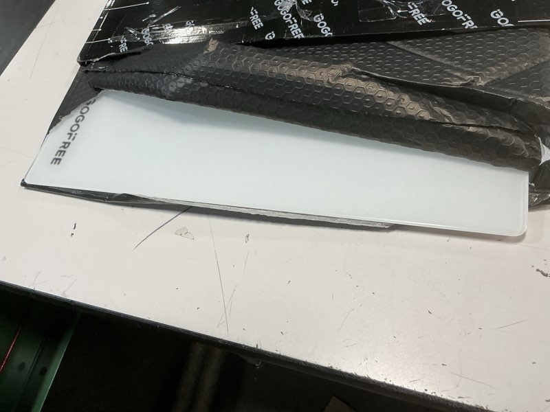 Condition photo showing Good Condition for glass mousepad with hard surface for gaming, ultra smooth mouse mat, water-resistant large mouse pad precision speed control for esport games/office, white xl(15.7’’×19.6’’) white 19.6l x 15.7w inches