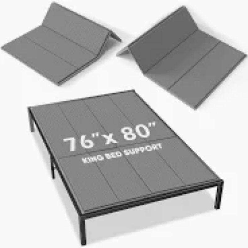 voyla upgraded bunkie board king size ultra heavy duty anti-sag bed support board under mattress 12m
