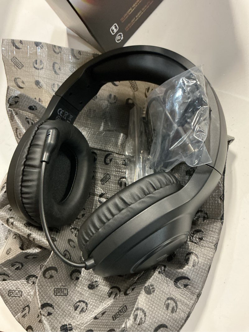Condition photo showing Good Condition for AOC Wireless Gaming Headset Compatible with PS5/4, Nintendo Switch, PC, Bluetooth 5.4 & 2.4GHz Gaming Headphones with Noise Canceling Mic, RGB, Type-C, 20ms Latency, 45H, 7.1 Virtual Surround- Black