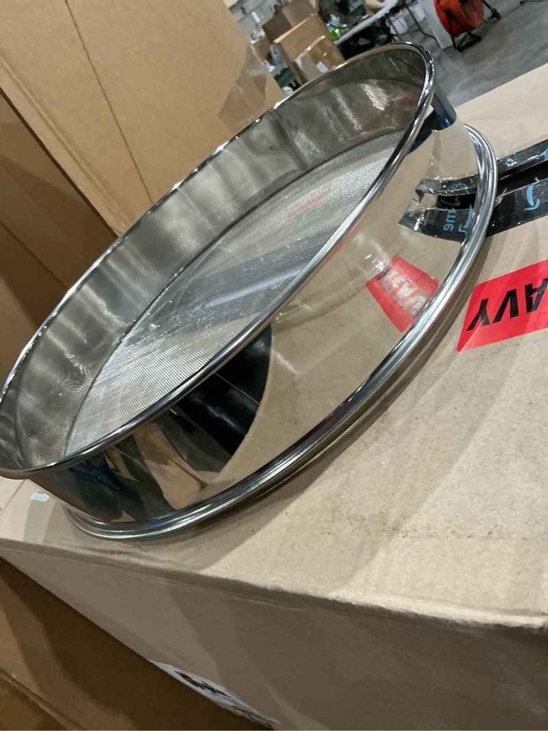Condition photo showing Good Condition for choice 16" stainless steel sieve