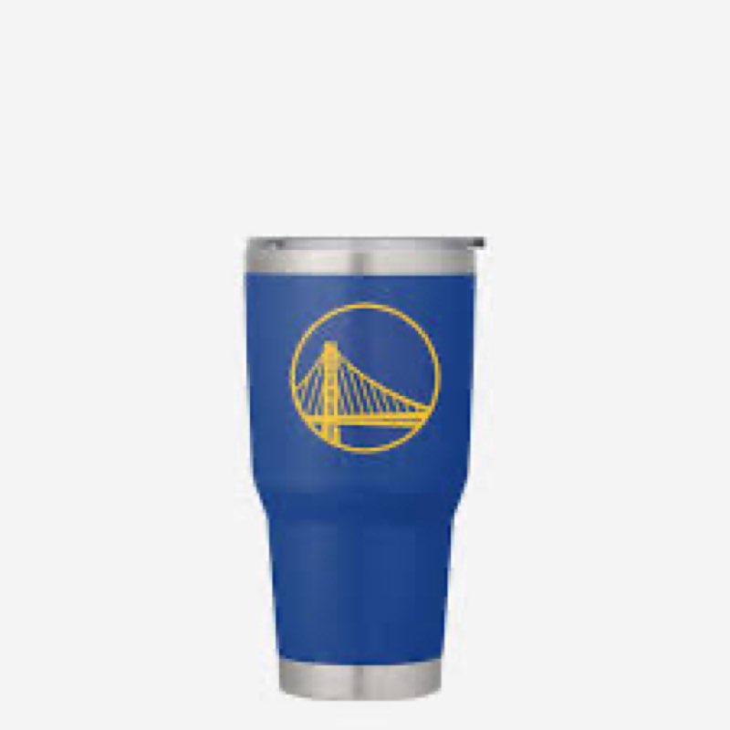 FOCO Golden State Warriors NBA 30 oz Solid Tumbler with Straw