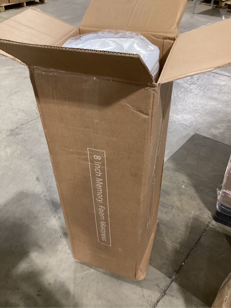 Condition photo showing New/Like New for egohome 8 inch queen mattress, memory foam mattress in a box with cooling green tea gel, relieve pressure with medium firm support, certipur-us certified, 80''l x 60''w, white