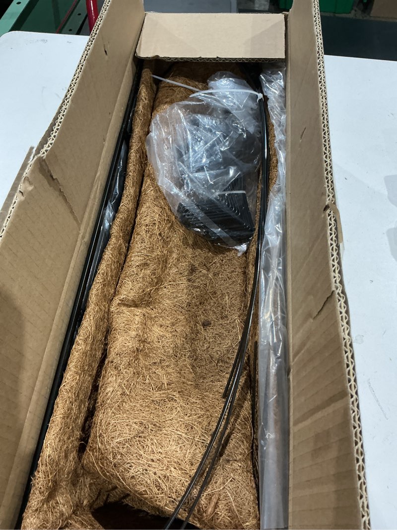 Condition photo showing Good Condition for y&m window boxes horse trough with coconut coir liner, 24 inch window deck with coco liner, fence metal hanging flower planter window basket deck railing planter boxes (flower 24in 2p)