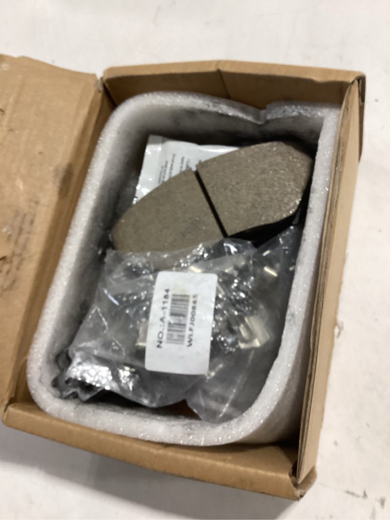 Condition photo showing As Is for ceramic brake pads kit,scitoo brake pads front fit for lexus hs250h,for pontiac vibe,for scion xb/xd,for toyota corolla,for toyota matrix,for toyota for prius v,for toyota for rav4,d1210 front d1210 [4pcs]