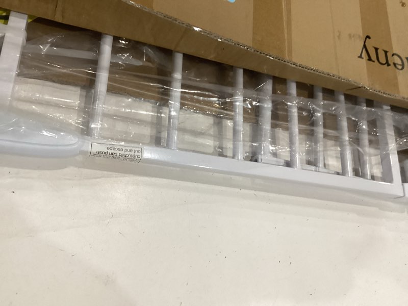 Condition photo showing Good Condition for 34" extra tall baby gate for stairs, auto close stroller friendly dog gate indoor for doorways, pressure mounted 29"-40" wide baby gate, easy walk through gate for children & pets, white white 29-40"wide, 34"tall