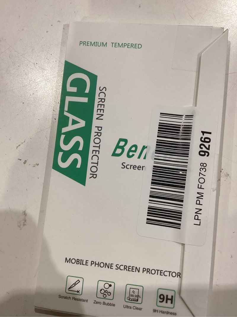 Condition photo showing As Is for (2 pack) tempered glass for iphone 17e / iphone 16e 6.1 inch screen protector, anti scratch, bubble free iphone 16e 6.1-inch