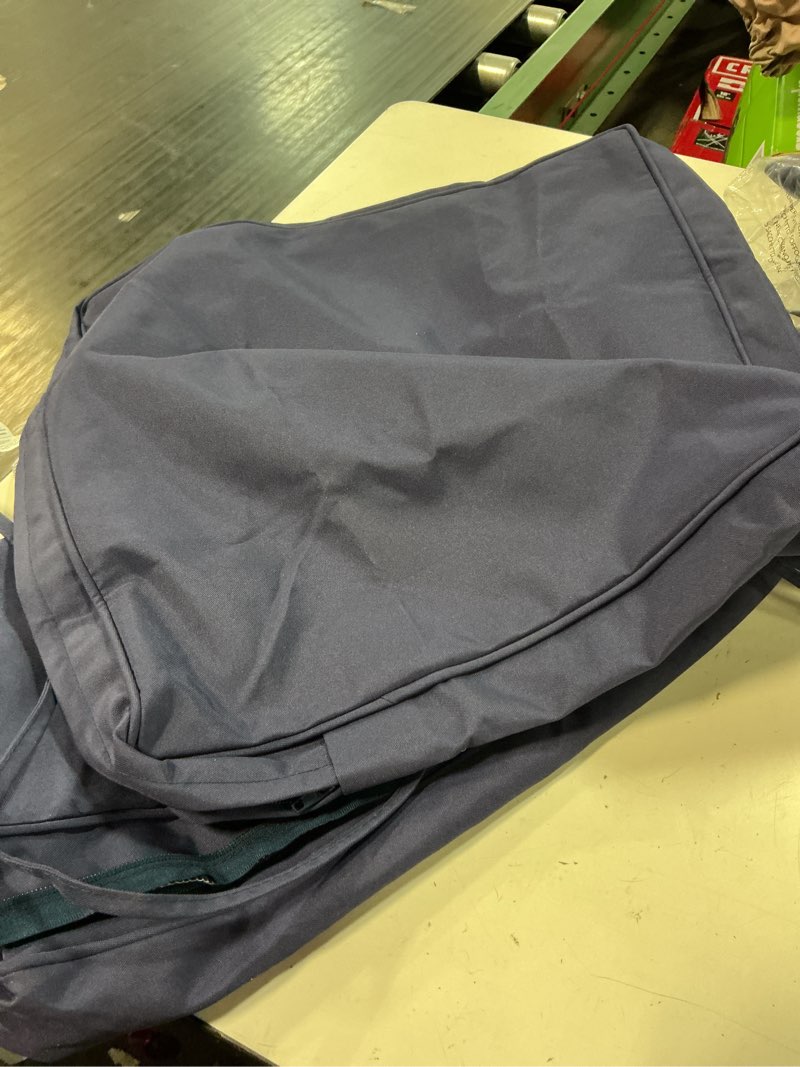 Condition photo showing Good Condition for (only cover )outdoor chair cushions 19x19 inch water resistant patio chair cushions with tie 3 year color fastness thick outdoor seat cushion for garden lawn patio furniture navy  17*16*2 inch (square) navy 4pcs
