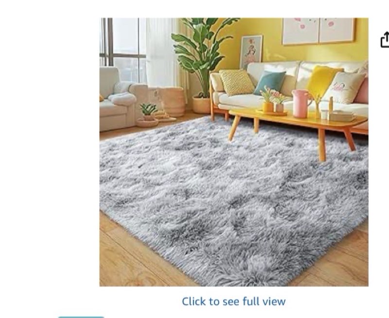 rugs amazon prime logo enjoy fast, free delivery, exclusive deals, and award-winning movies & tv shows. join prime $25.99 get fast, free shipping with amazon prime free delivery monday, october 20 on orders shipped by amazon over $35 or prime members get free delivery friday, october 17. order within 8 hrs 48 mins. join prime delivering to florence 41042 - update location in stock quantity: quantity:1   add to cart   buy now ships from amazon sold by rezutan returns free 30-day refund/replacement packaging ships in product packaging see more add a gift receipt for easy returns add to list  rezutan rugs for living room, area rug 4x6 fluffy rug carpet, soft shaggy modern floor for kids boys girls bedroom, plush fuzzy dorm rug,grey tie-dyed click to see full view                      rezutan rugs for living room, area rug 4x6 fluffy rug carpet, soft shaggy modern floor for kids boys girls bedroom, plush fuzzy dorm rug,grey tie-dyed(similar)