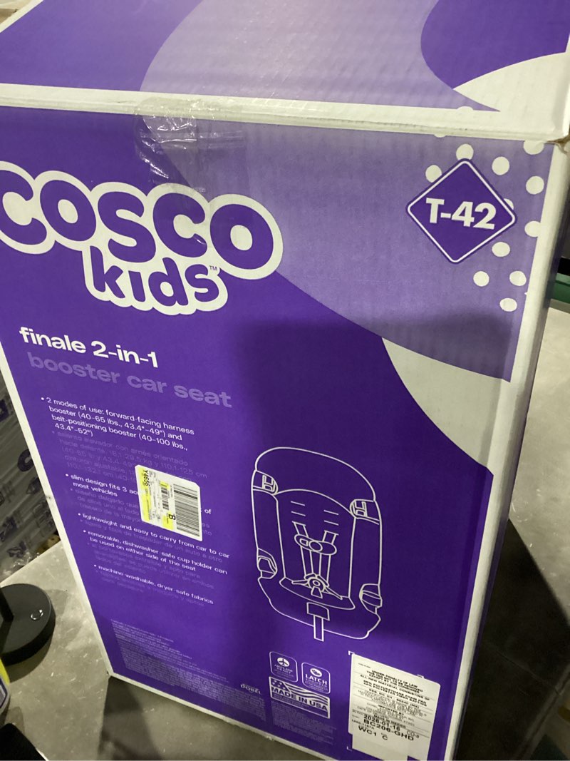 Condition photo showing New/Like New for similar  to photo cosco kids finale 2-in-1 booster car seat, pink amaryllis, toddler, unisex