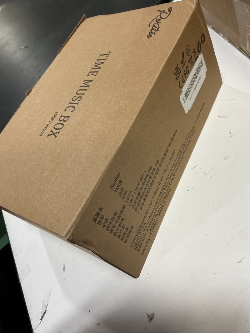 Condition photo showing Good Condition for rechargeable leather cd player with speakers, bluetooth transmitter, festival gift, bgm player for home decor., white