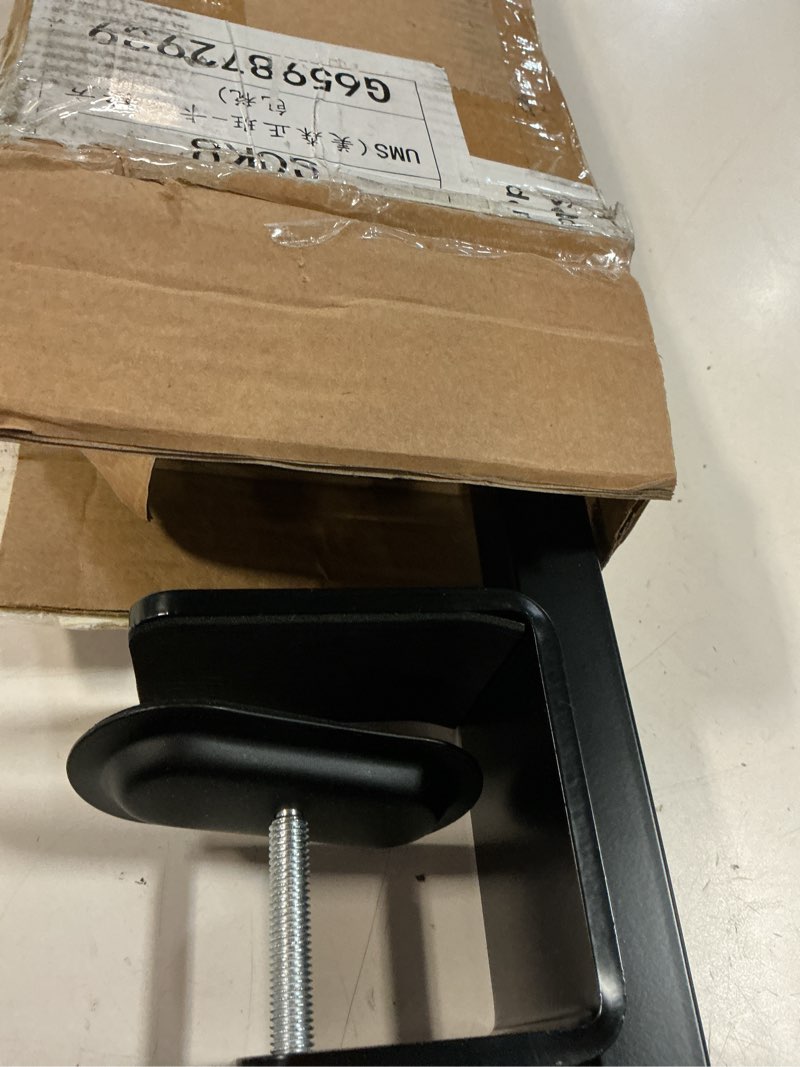 Condition photo showing As Is for dog grooming arm for table, l size, adjustable 42" height & 31"–43" width, h-shape stable grooming stand, clamp fits up to 2.76", with hammock & 2 nooses for home grooming & nail trimming l hammock (leg spacing: 5.9–14?)