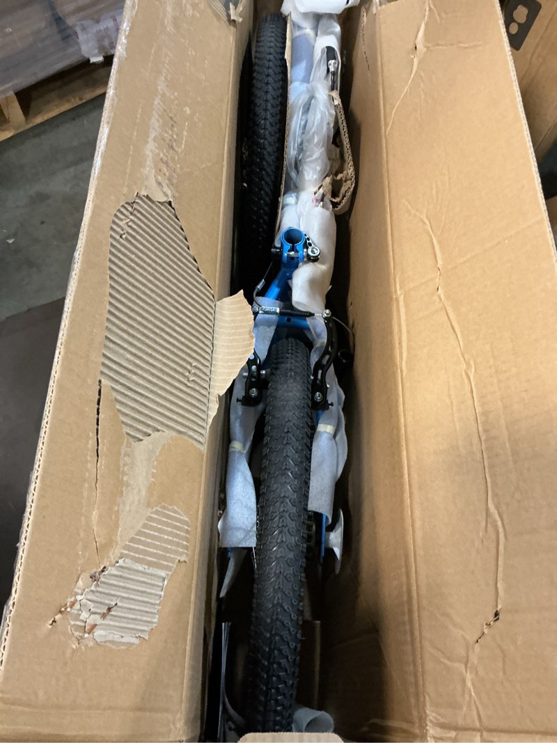 Condition photo showing Good Condition for hiland 20 inch kids' bicycles mountain bike for boys, girls 5+ years old, single speed kids bicycles with dual handbrakes, child bike | kids bicycles, dual handbrakes, kickstand blue 20 inch-wheels with 1-speed