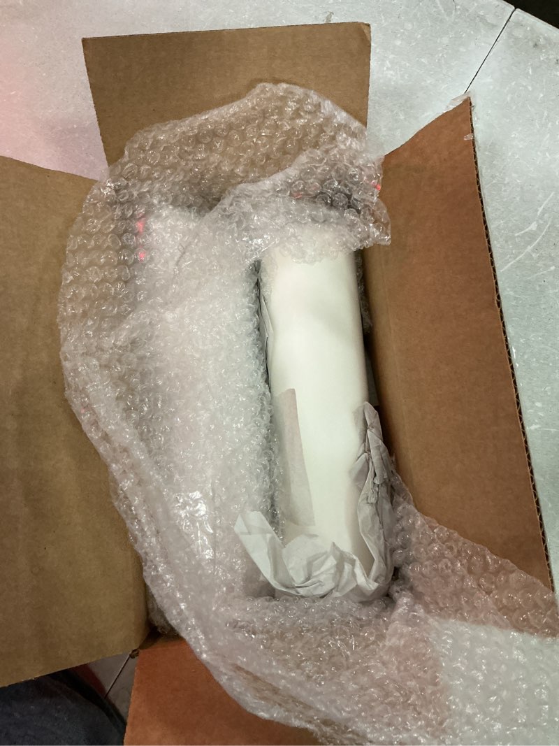 Condition photo showing New/Like New for white pillar candles - set of 2 unscented pillar – 3x12 inches for wedding centerpiece candle, home decor and holiday celebrations