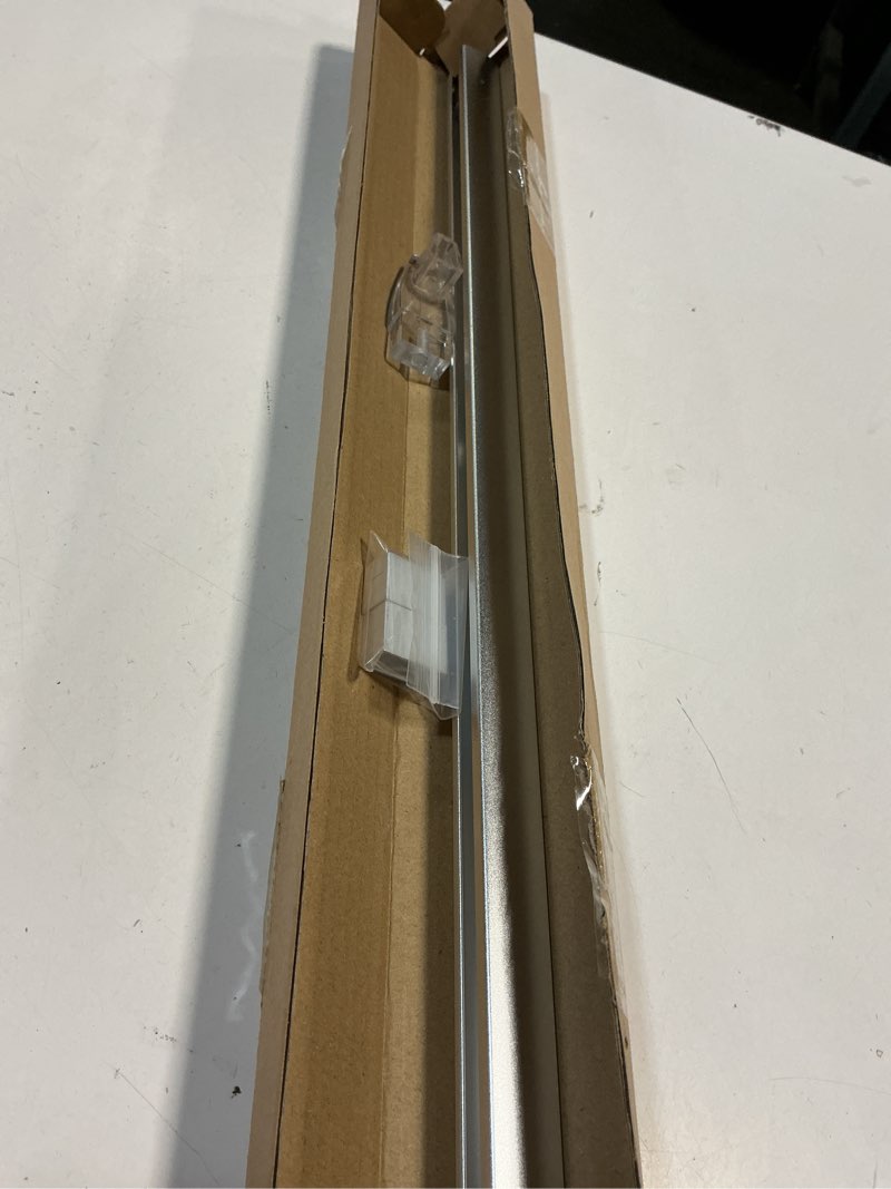 Condition photo showing Good Condition for iwiwe 25" long chrome framed sliding shower door towel bar kit - clear acrylic brackets with bright chrome sleeve, replacement for alumax/basco framed sliding glass shower door towel rod 25" chrome towel bar (w/clear brackets)