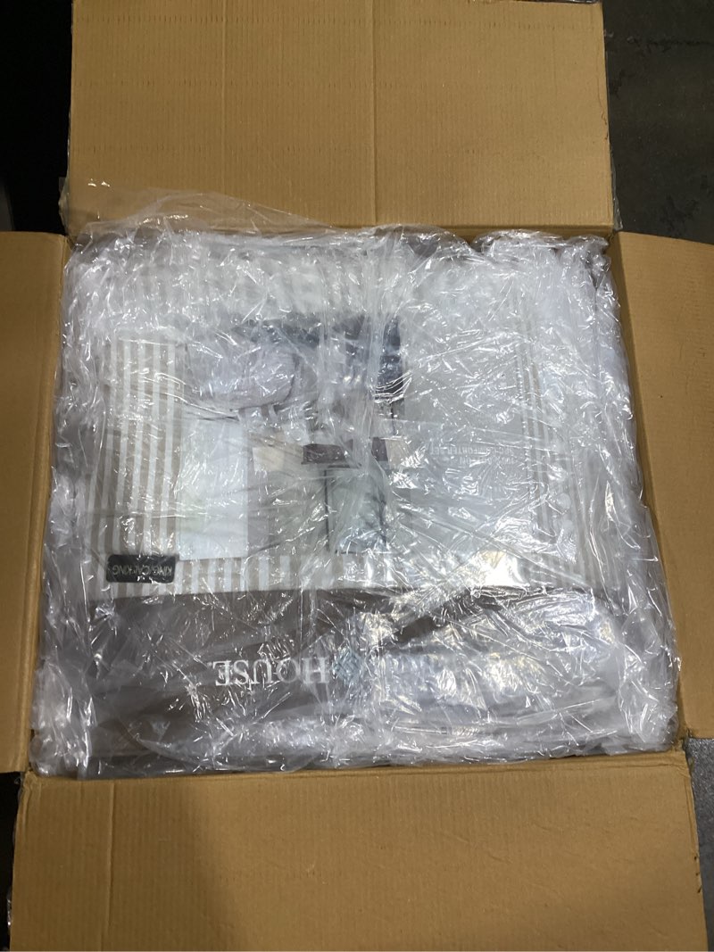 Condition photo showing Good Condition for Harbor House Cotton Comforter Set - Trendy Tufted Textured Design, All Season Down Alternative Cozy Bedding with Matching Shams, Anslee Pom Pom Taupe King/Cal King(110"x96") 3 Piece King/California King (110 in x 96 in) Anslee Pom Pom Taupe