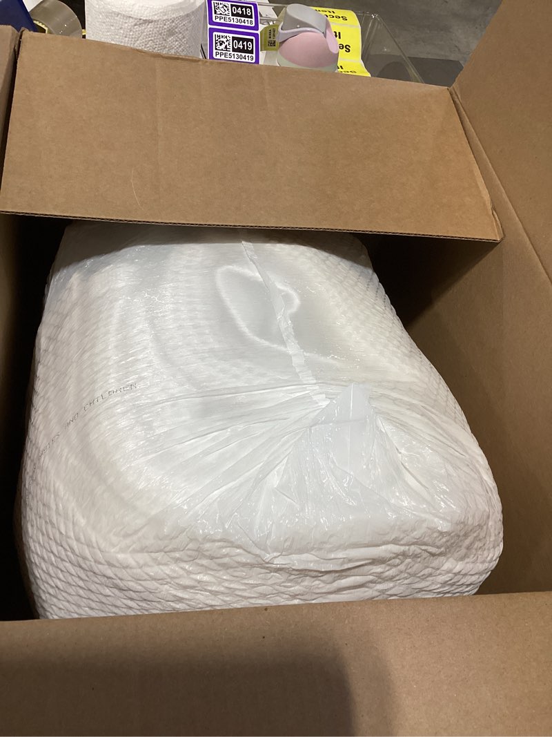 Condition photo showing Good Condition for bedsure gentlesoft 100% cotton big blanket oversized king for bed - large breathable thick cooling waffle weave blanket for summer, couch cover, white, 120x94 inches 01 white oversized king (120" x 94")