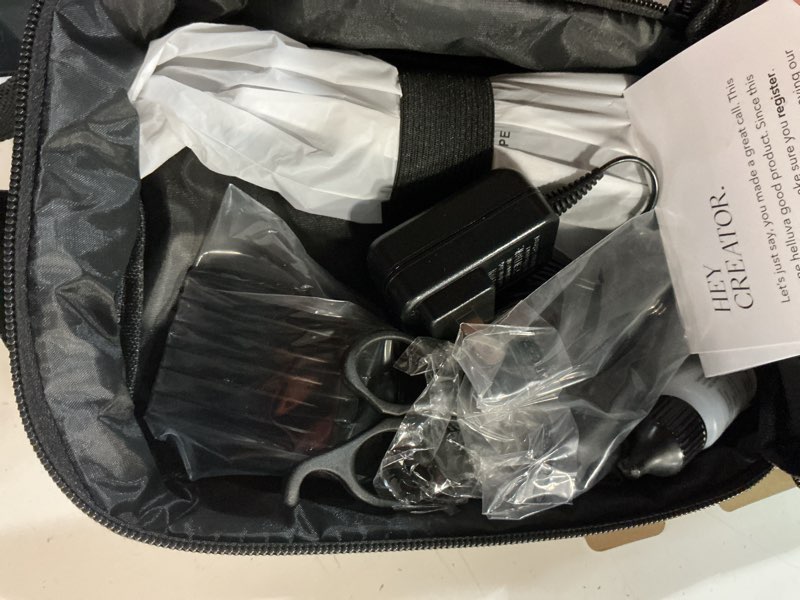 Condition photo showing As Is for andis easy clip cordless ii clipper kit, purple