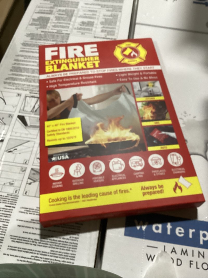Condition photo showing New/Like New for 40 in. x 40 in. fire blanket