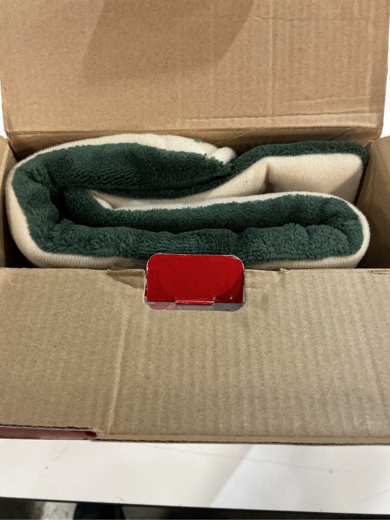 Condition photo showing As Is for ( with broken plug ) Sunbeam XL Heating Pad for Back Neck and Shoulder Pain Relief Auto Shut Off 6 Heat Settings Extra Large 12 x 24 Green Ideal for Muscle Aches and Arthritis Pain Dark Green