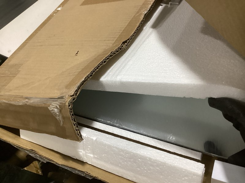 Condition photo showing Good Condition for 56x16 2pack large home gym mirror, frameless tempered glass dance wall mounted mirror for home, yoga, dancing, studio, living room 2pack 56x16 inch