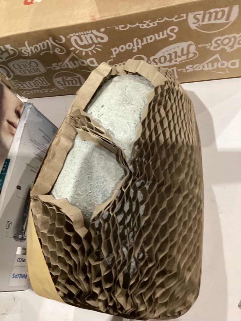 Condition photo showing As Is for Rustic Vase for Flowers, Ceramic Christmas Terracotta Vase with Handles, 8.85 inch Tall Vintage Farmhouse Flower Vase for Home Decor, Wide Mouth, Living Room Shelf Decor, Enterway, Table 103-3-8.85in