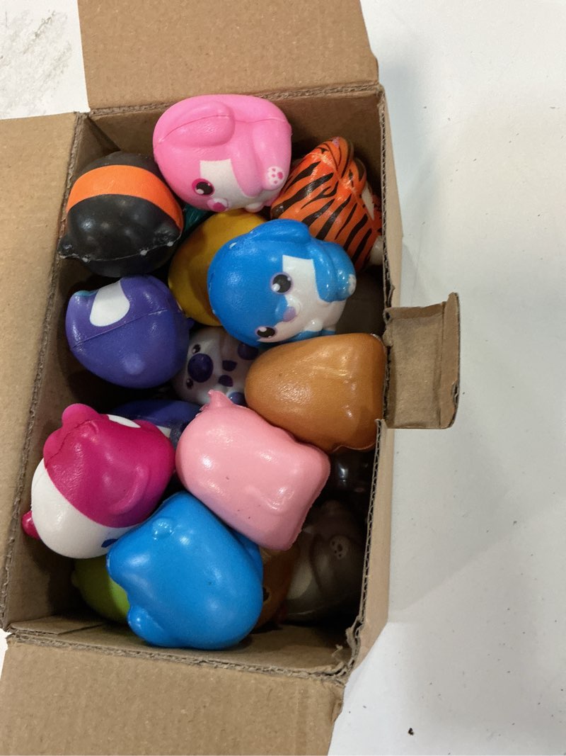 Condition photo showing Good Condition for Valentines Gifts for Kids, 24PCS Valentine Cards for Kids Classroom with Animal Squishy Toys, Valentine Day Cards for School, Class Valentine's Day Exchange Gifts Style 04