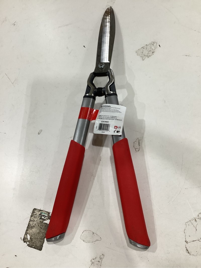 Condition photo showing As Is for corona hs15150 classiccut hedge shears, 10-inch, red