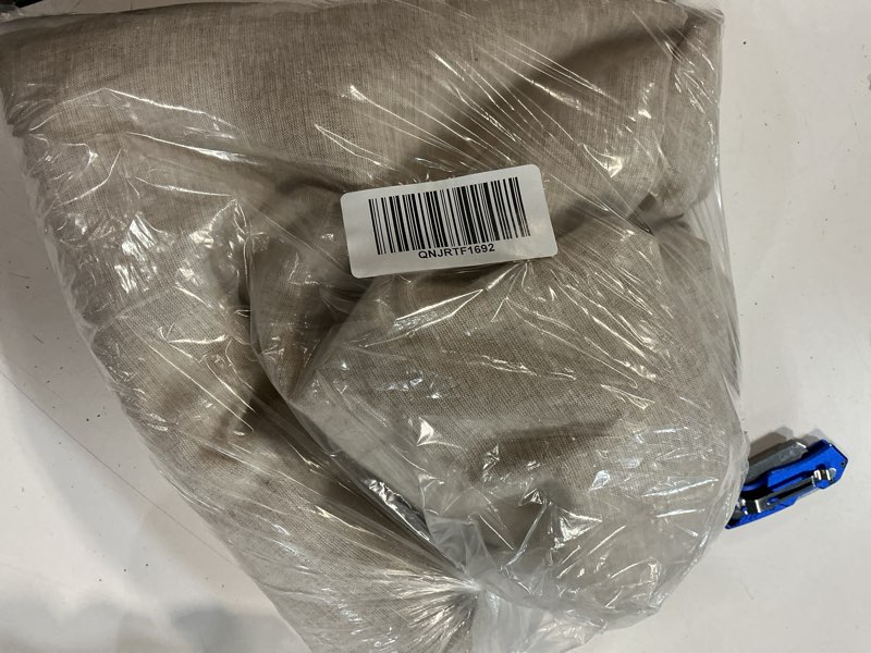 Condition photo showing Good Condition for european linen room darkening curtain - single panel, 48x96, flax