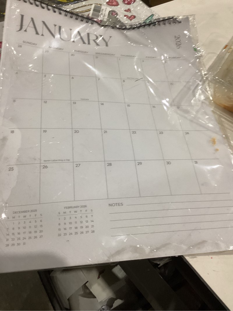 Condition photo showing New/Like New for Wall Calendar 2026-2027, 18 Monthly Wall Calendar from January 2026 to June 2027, 12" x 15", Twin-Wire Binding, Hanging Calendar for Home Office School, Simplified Jan 2026 - Jun 2027 12" x 15"