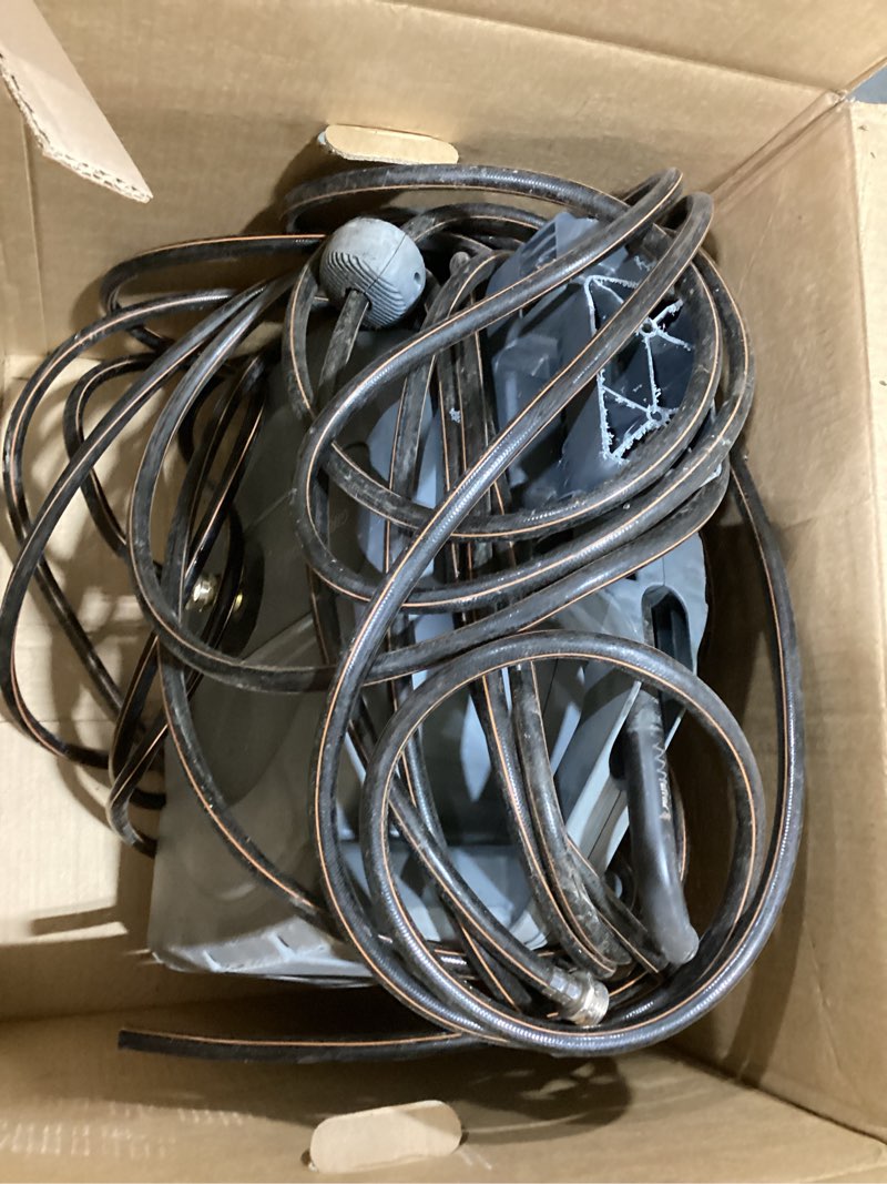 Condition photo showing Good Condition for giraffe tools hose reel 1/2" x 155 ft, heavy duty retractable garden hose reel with any length lock, slow return system, wall mounted and 180 deg swivel bracket